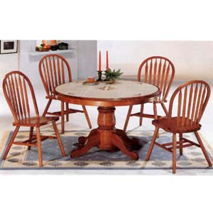 5-Pc Oak Finish Dinette Set 5249/88 (CO)