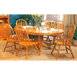 Sunburts Design Solid Oak Dining Table 5279 (CO)