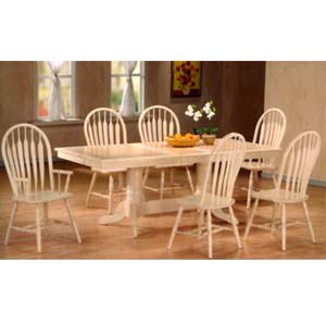 7-Piece White Finish Dinette Set 5497/98A/99A (CO)