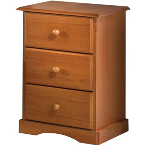 Solid Pine Nightstand With 3 Drawers 552_(PIFS)