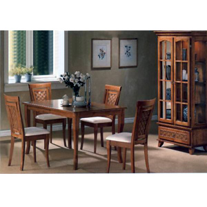 5-Pc Dinette Set In Honey Oak Finish 5597-98 (CO)