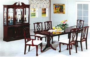 7-Pc Chippendale Queen Ann Dining Set 5600T/5100/5100A (PJ)