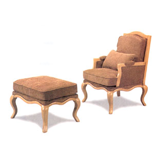 Traditional Chair And Ottoman 5637/38 (CO)