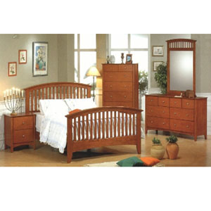 5-Pc Contemporary Mission Bedroom Set 568_(CO)