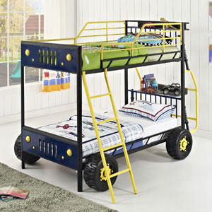 Dune Buggy Twin-over-Twin Bunk Bed 5785(PWFS)