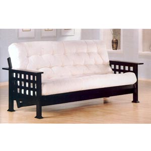 Wood Slate Design Futon In Cappuccino Finish 5809 (CO)