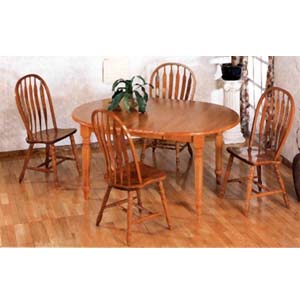 5-Pc Oak Finish Dining Set 5866/5388A (CO)