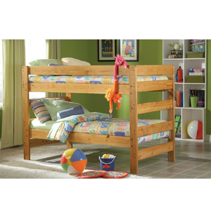Solid Wood Twin/Twin Bunk Bed 60012-BB(WD)