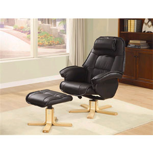 Leisure Swivel Chair and Ottoman 600140 (CO)