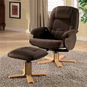 Swivel Chair With Ottoman 600142 (CO)