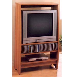 Maple Finish Entertainment Center With CD Rack 6007 (CO)