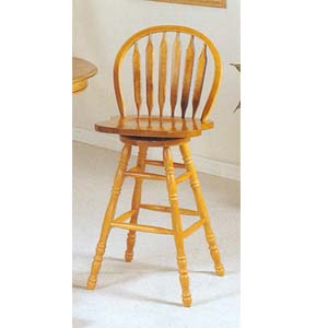 Oak Finish Bar Chair 6181 (A)