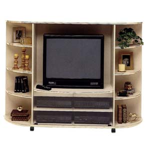 Large Almond Entertainment Center 6255 (VF)