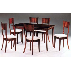 5-Piece Walnut Finish Solid Wood Dinette Set 625 (IEM)