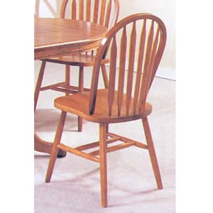 Oak Finish Arrow Back Windsor Chair 6344OAK (A)