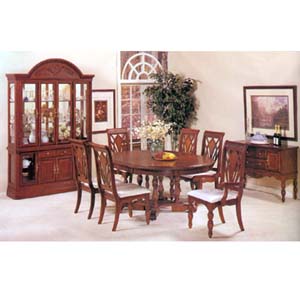 7-Piece Westminster Brown Cherry Dinette Set 6394 (A)