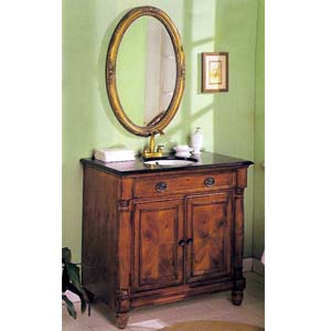 Oak Finish Sink Cabinet 6768 (A)