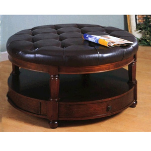 Round Storage Ottoman 700188 (CO)