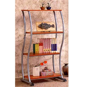 Pewter Finish Book Shelf 7170 (CO)