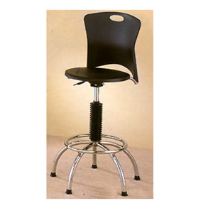 Plastic Seat And Back Chrome Plated Bar Chair 7357 (CO)