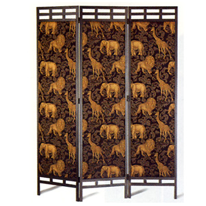 Black Matrix Design Three Panel Screen 7456(CO)