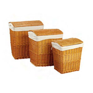 Flip-Top 3pc. Willow Laundry Hamper Set 746_(KDY)