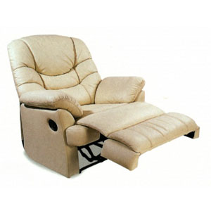 100% Leather Multi Position Chaise Recliner 7522BNE (CO)