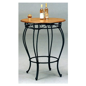 Sandy Black Bar Table With Cherry Wood Top 7609 (CO)