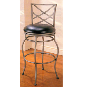 29 Metal Bar Stool With Black Cushion Seat 7652 (CO)