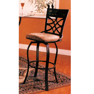 Bar Stool With Tile Back And Cushion Seat 7686 (CO)