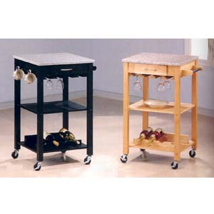 Wine Cart With Granite Top 76_ (CO)
