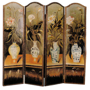 4-Panel Vase Painting Screen 7947 (ITM)