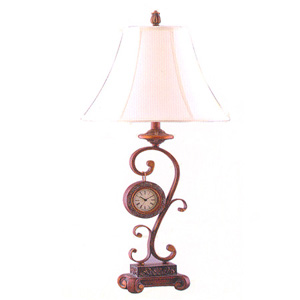 Antique Clock Table Lamp 798 (WD)