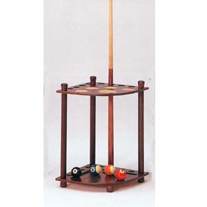 Wood Cue And Ball Floor Stand 805 (TE)