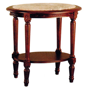 Marble Top Accent Table 8062CH-RD (ITM)