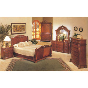 Giovani Visconti Sleigh Bedroom Set 841 (A)