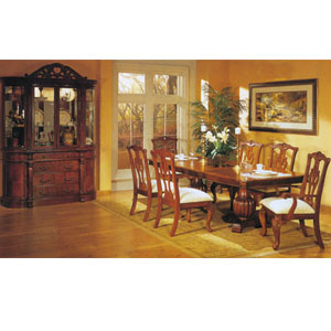 Double Pedestal Dining Table 8439 (A)
