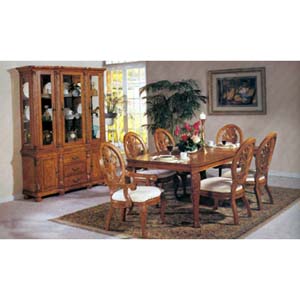 7-Piece Coronado Oak Finish Dinette Set 8610 (A)