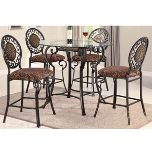 5-Pc Aurora Counter Height Dining Set 8990/91GL/92 (A)