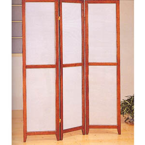 Brown Cherry Finish Folding Screen 900066 (CO)