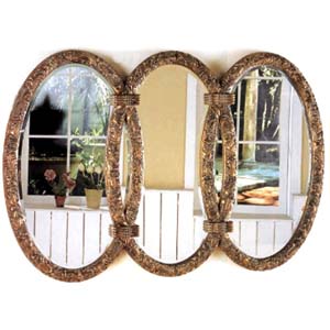 Antique Finish Bronze Triplet Mirror 900178 (CO)