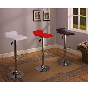 Set of 2 Air Lift Adjustable Bar Stool with Vinyl Seat 9009(