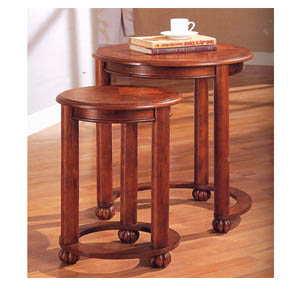 Nesting Tables In Dark Cherry Finish 901039 (CO)