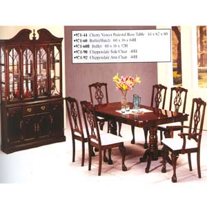 Dining Set in Cherry Finish 971-44/90 (WD)