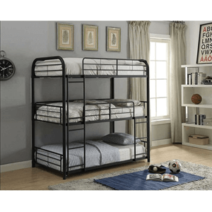 Full Size Triple Metal Bunk Bed 37330(AFS)