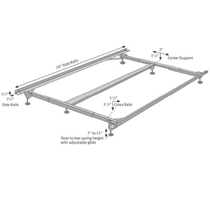 Metal Bed Frame ADA-3456(WH)