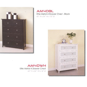 Metal 4 Drawer Chest AM4D_(WE)