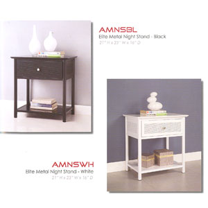 Metal Nightstand  AMNS_(WE)