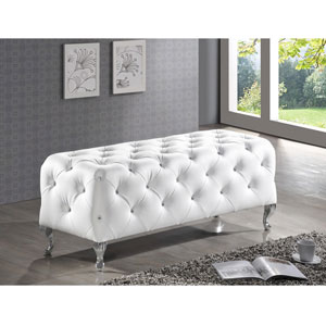 Baxton Studio Stella Crystal Tufted Modern Bench BBT5119(OFS