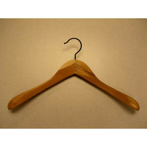 Cedar Contoured Coat Hanger with wide shoulder CDV8920 (PM)